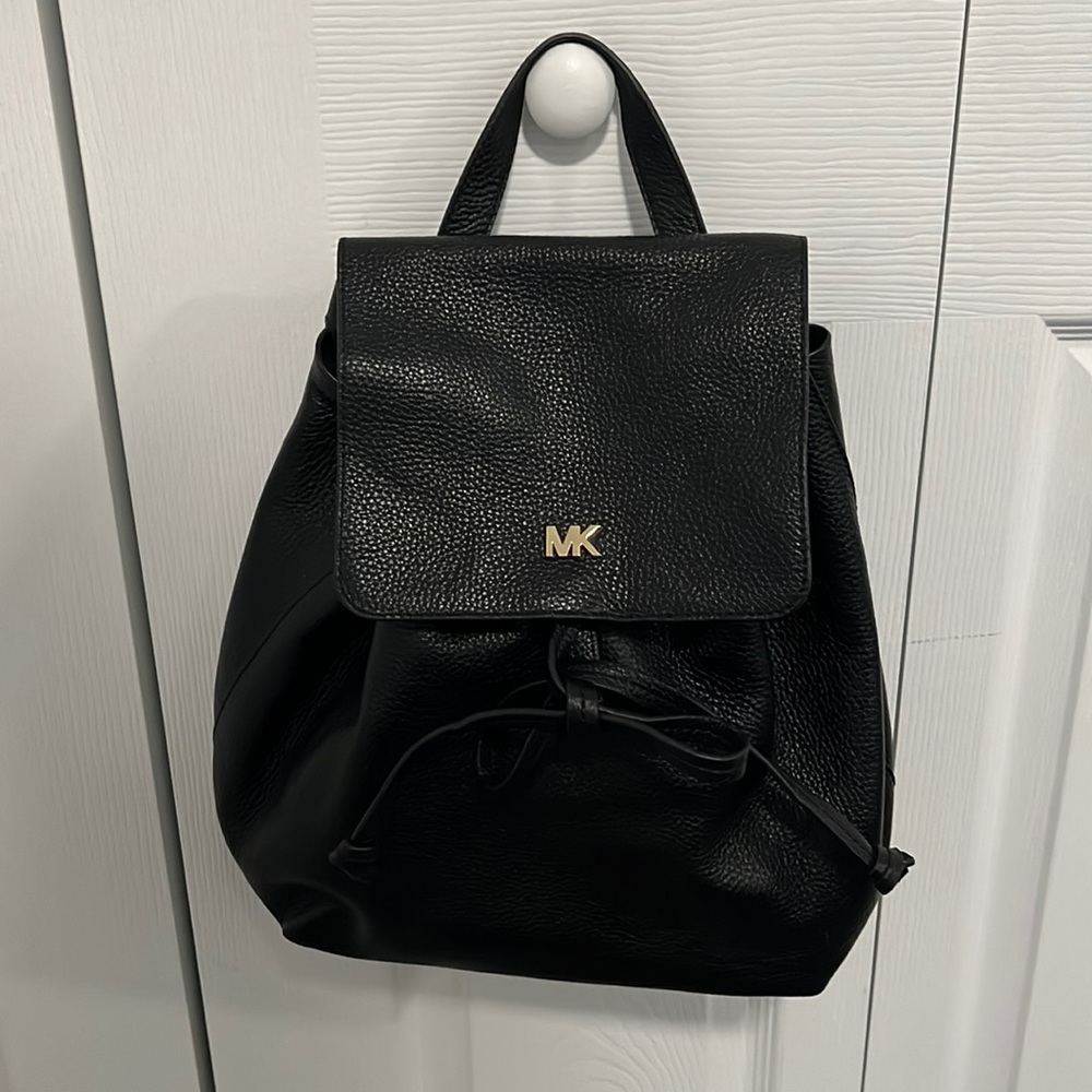 Authentic Mk Leather Backpack - image 1